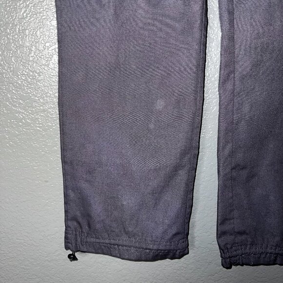 Green Town Gray Cargo Scrub Pants Women’s Medium – Drawstring Waist, Zip Pocket, - Picture 4 of 6